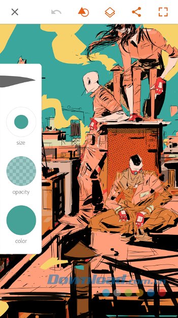 Chỉnh sửa ảnh dưới dạng vector đơn giản với Adobe Illustrator Draw 