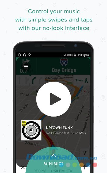 Nghe nhạc an toàn với Drivemode cho Android Nghe nhạc an toàn với Drivemode cho Android