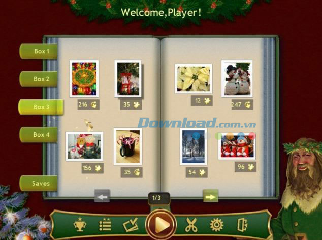 Menu chính của game