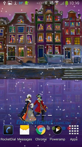 Trải nghiệm hiệu ứng độc đáo cùng Christmas Rink Live Wallpaper