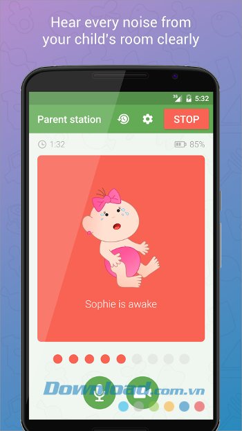 Giám sát bé hiệu quả với Baby Monitor 3G cho Android