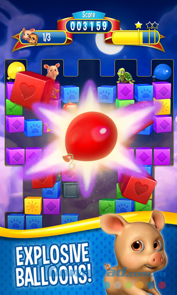 Làm nổ những quả bóng kỳ diệu trong Pet Rescue Saga cho Android 