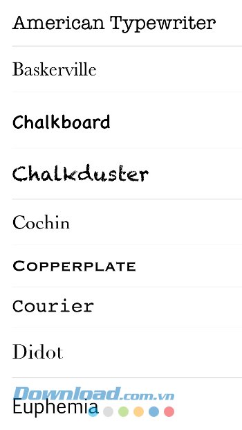 Phông chữ bắt mắt