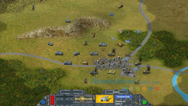 Giao diện game War On Folvos