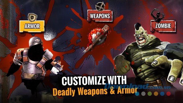 Hệ thống trang bị trong Zombie Deathmatch cho Android