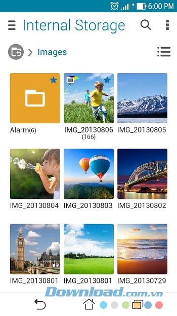 ASUS File Manager quản lý bộ nhớ trong 