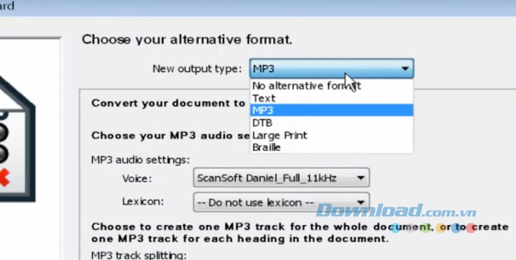Lựa chọn xuất file Lựa chọn xuất file