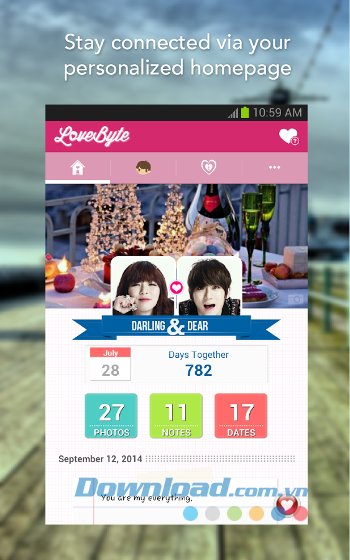 Kết nối 24/7 với "gấu" cùng LoveByte cho Android
