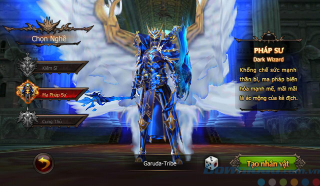 Tạo nhân vật trong game MU Origin-VN