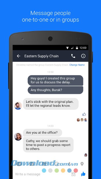Kết nối những người trong cùng một công ty với Work Chat 