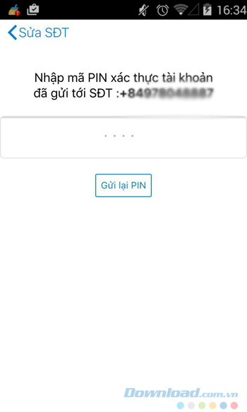 Nhập mã PIN