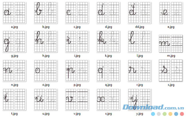 Bộ ảnh hướng dẫn cách viết chữ UNITapviet