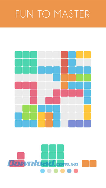 Thử thách thú vị trong game 1010!