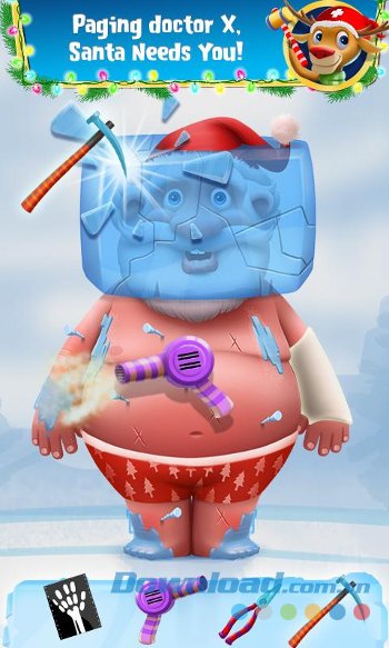 Cứu ông già Noel thoát khỏi nguy hiểm trong game Santa Rescue Challenge: Doc 