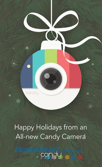 Giao diện ứng dụng Candy Camera
