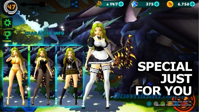 Nhân vật trong game 4Story M: Flying Dragon Arrows 