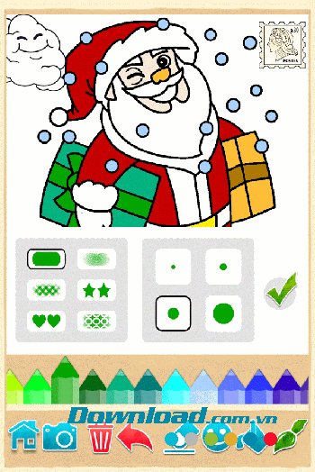 Bộ sưu bút màu trong Christmas Coloring 