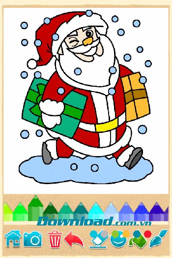 Christmas Coloring - ứng dụng tô màu giáng sinh thú vị 