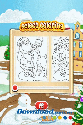 Bộ sưu tập tranh đa dạng trong Christmas Coloring 