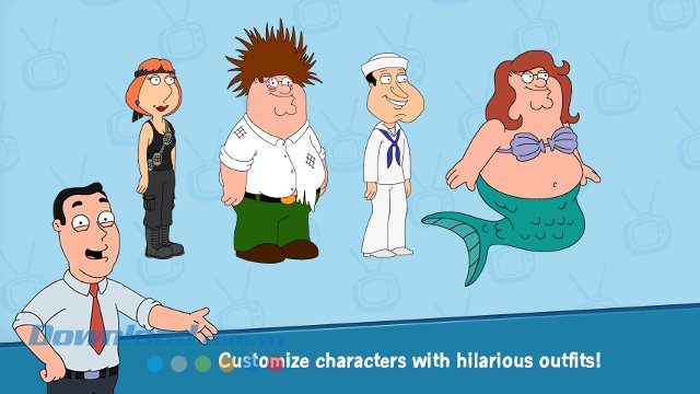 Tùy biến nhân vật trong game Family Guy: The Quest for Stuff Tùy biến nhân vật trong game Family Guy: The Quest for Stuff