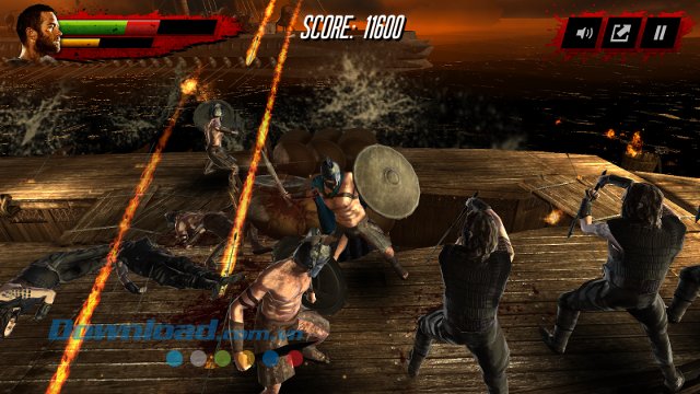 Giao diện màn đấu trong game 300: Seize Your Glory Giao diện màn đấu trong game 300: Seize Your Glory