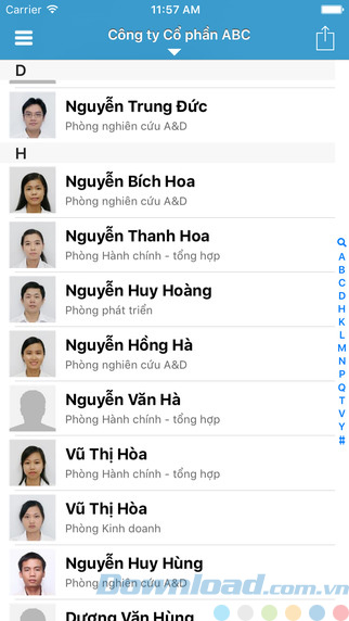 Danh sách nhân sự