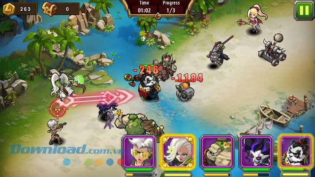 Giao diện game Magic Rush: Heroes 