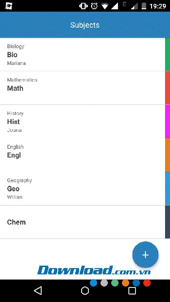 Thêm môn học mới vào Student Agenda 