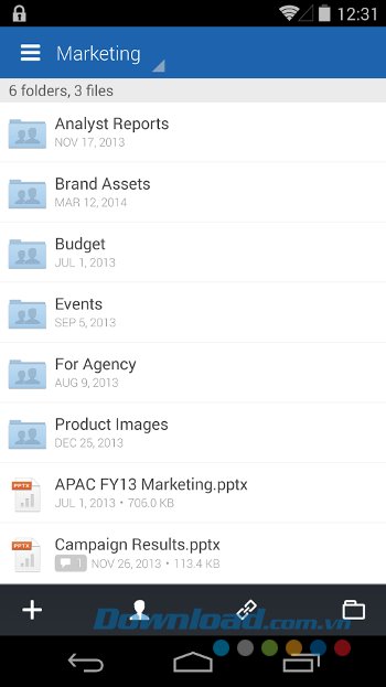 Quản lý tài liệu với Box cho Android