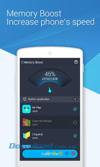 CY Security Antivirus Cleaner giúp tăng tốc bộ nhớ nhanh hơn 