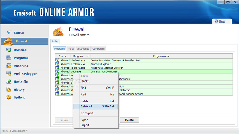 Bảo vệ máy tính với Online Armor