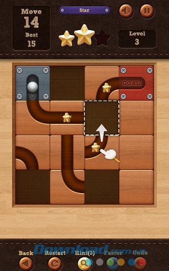 Roll the Ball sở hữu lối chơi rất đơn giản 