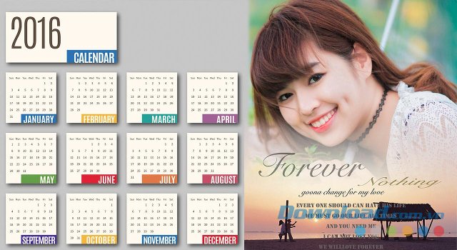 Calendar Frames 2016 - ứng dụng lịch chuyên nghiệp 