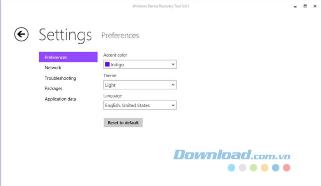 Một số cài đặt trong phần mềm