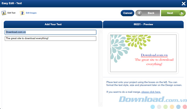 Tính năng Easy Edit Tính năng Easy Edit