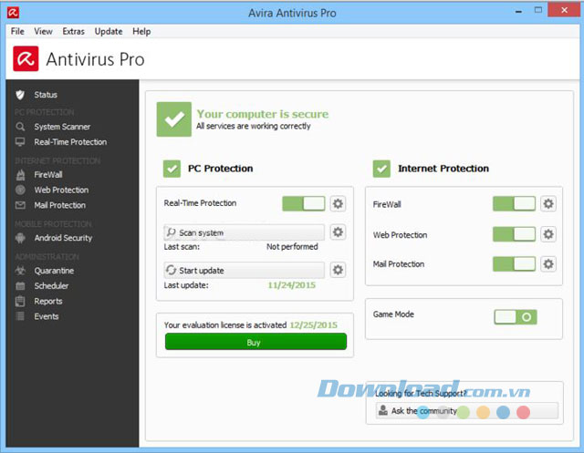 Khả năng diệt virus mạnh mẽ