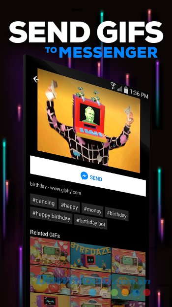 Sử dụng GIPHY for Messenger để chia sẻ ảnh động cho bạn bè 