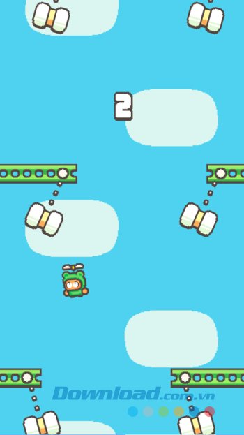 Thử thách trong game Swing Copters 2
