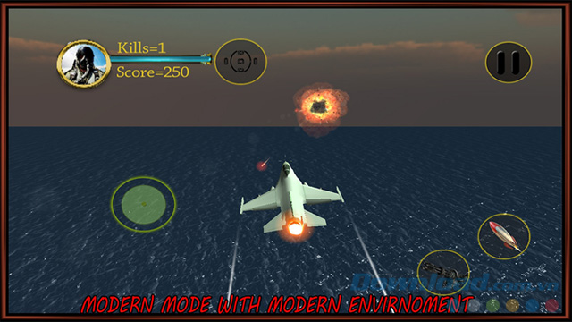 Giao diện game Air Space Jet Fighter 3D Giao diện game Air Space Jet Fighter 3D