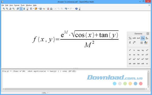 Làm việc với công thức toán trong Math