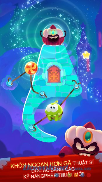 Tiêu diệt nhóm thuật sĩ trong game Cut the Rope: Magic Tiêu diệt nhóm thuật sĩ trong game Cut the Rope: Magic