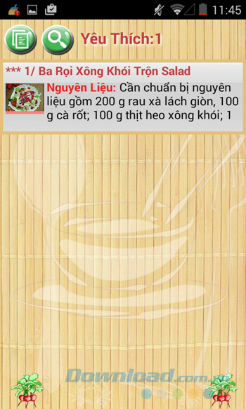 Món ăn yêu thích