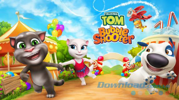 Game bắn bóng Talking Tom Bubble Shooter cho Windows 8 