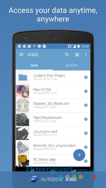 Làm việc mọi lúc, mọi nơi với Autodesk A360 