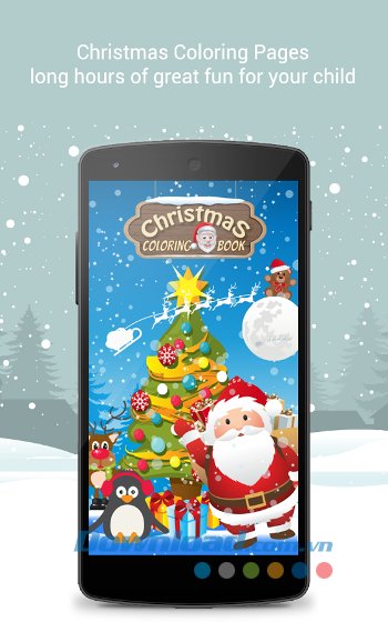 Phát triển trí sáng tạo với Christmas Coloring Book