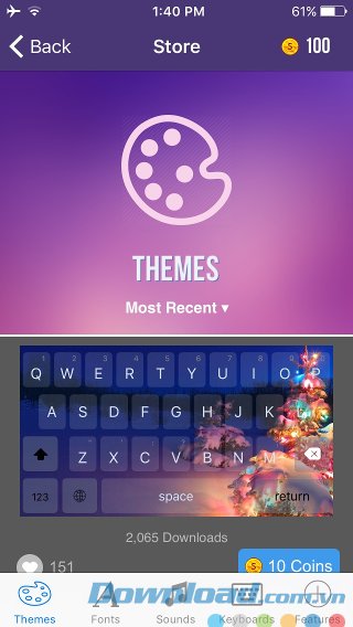 Bàn phím đẹp cho iOS 