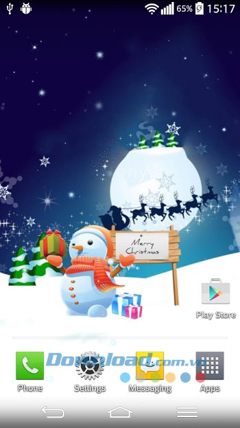 Màn hình chủ đẹp hơn với Christmas