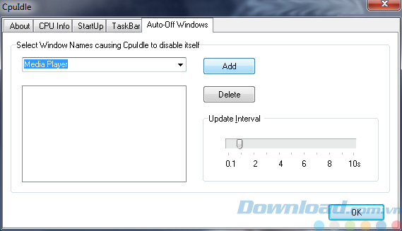 Thẻ Auto-Off Windows