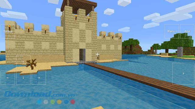 Xây dựng pháo đài trong game Exploration Lite