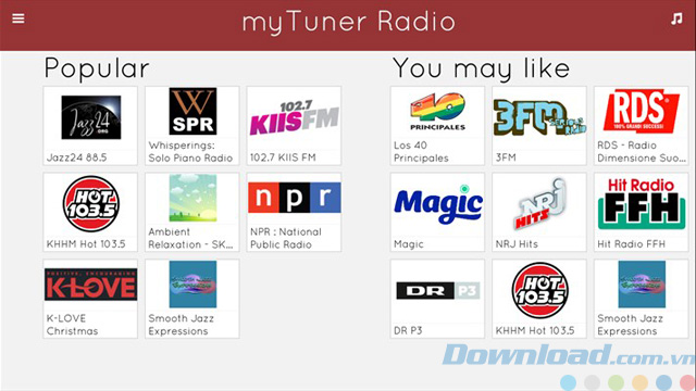 Cập nhật kênh radio hot và xu hướng